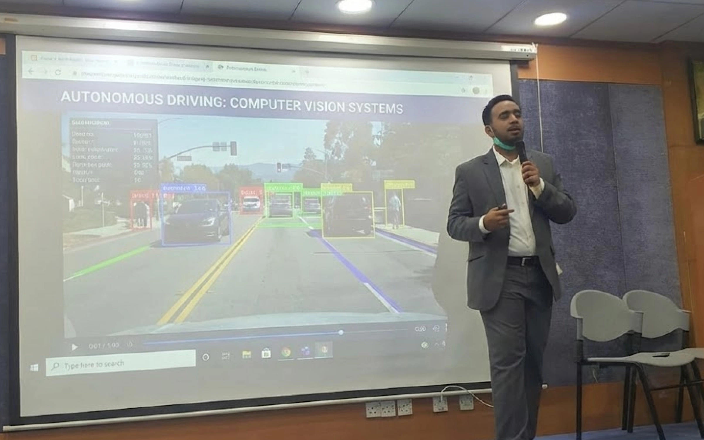 AI for Everyone - AI Engineer Huzaifa, Huzaifa Shahbaz, M. Huzaifa, Muhammad Huzaifa Shahbaz, mhuzaifa, mhuzaifadev speaking at SSUET