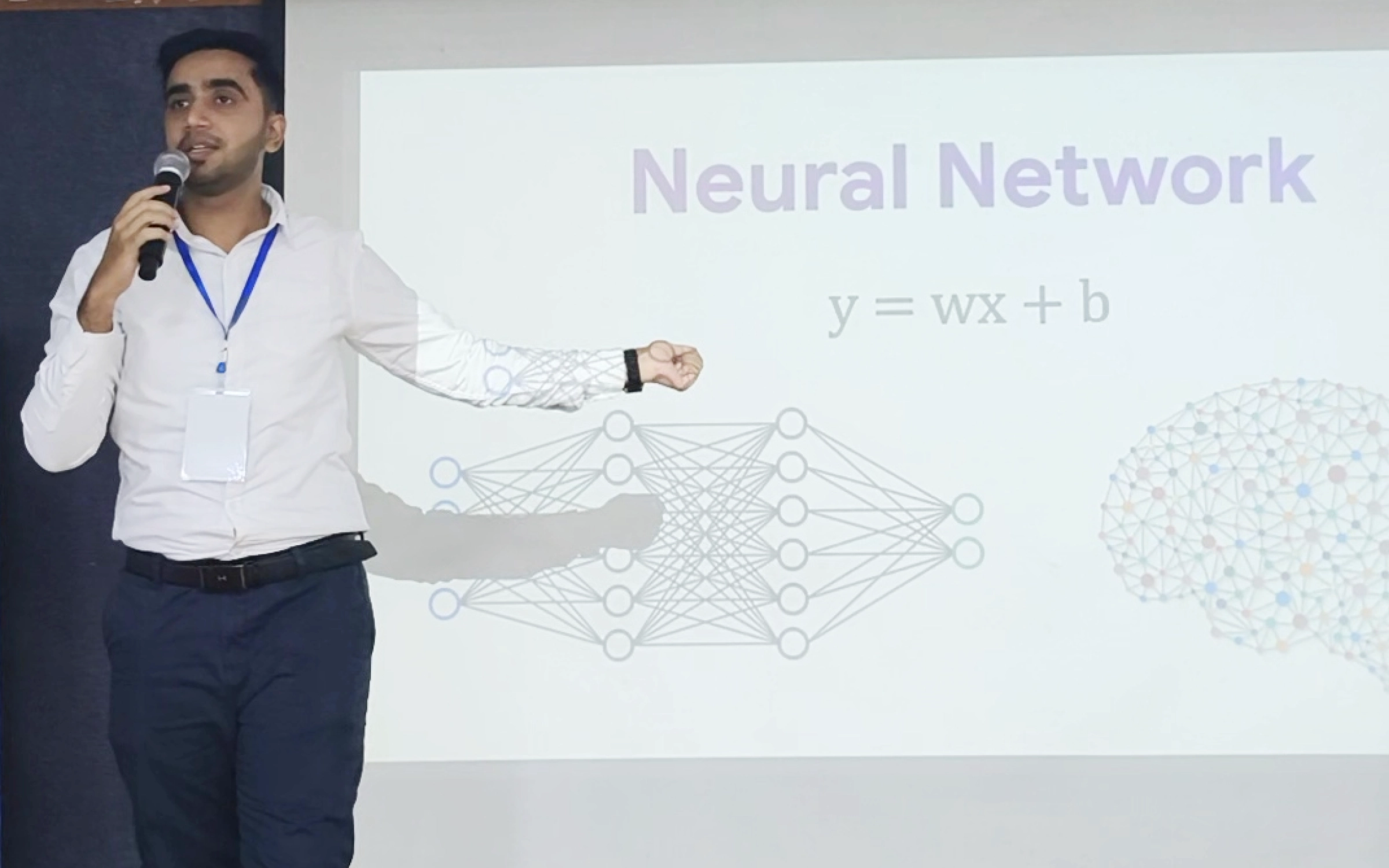 The Age of AI — Guest AI Speaker at SSUET - AI Engineer Huzaifa, Huzaifa Shahbaz, M. Huzaifa, Muhammad Huzaifa Shahbaz, mhuzaifa, mhuzaifadev speaking at SSUET